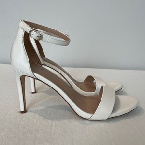 A NEW DAY | 4” White Strappy Heels | Bridal | size 9.5